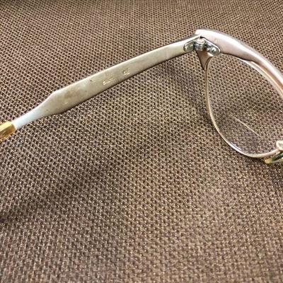Lot #38 Vintage Aluminum Cat Eye Glasses 