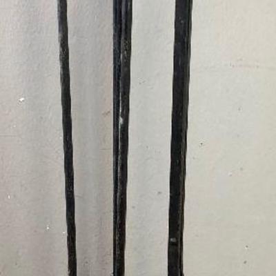 Lot #39 Antique Iron Fire place set