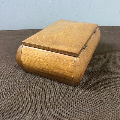 Lot #49 Awesome Wooden Oak Box 