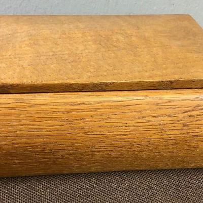Lot #49 Awesome Wooden Oak Box 