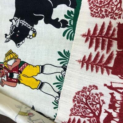 Lot #52 2 Fabric Panels German or Swiss