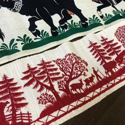 Lot #52 2 Fabric Panels German or Swiss