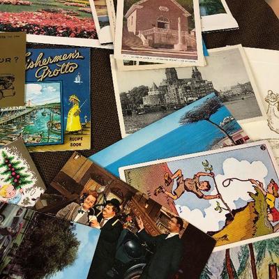 Lot #58 Postcards, Paper, Book Marks, Brochures, 