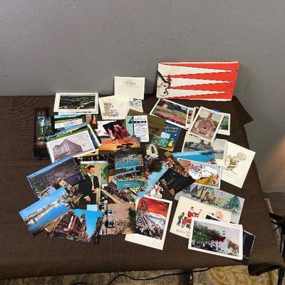Lot #58 Postcards, Paper, Book Marks, Brochures, 