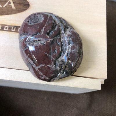 Lot #67 Geode, Red Jasper and Box for hope of America