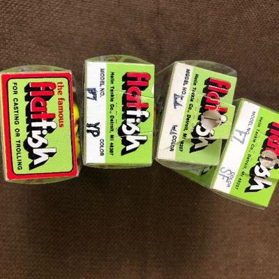 Lot #75 Fishing Lure. Famous Flat Fish, New in the Package Lot 3 
