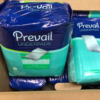 Lot #103 Prevail UNDER Pads case 10 bags of 16