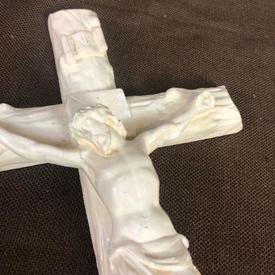 Lot # 115 Chalk Ware Crucifix 