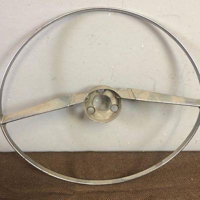 Lot # 119 Vintage Chrome steering wheel center