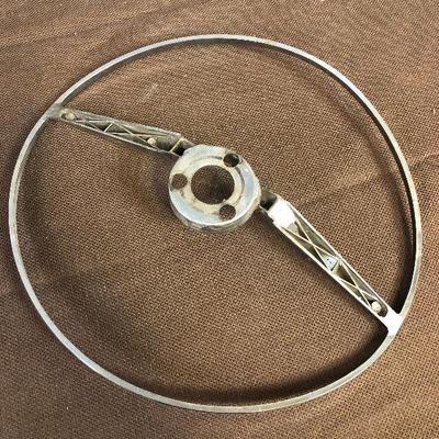Lot # 119 Vintage Chrome steering wheel center