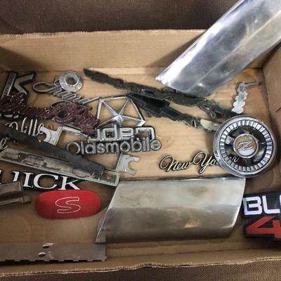 Lot # 125 Box of Car Emblems 