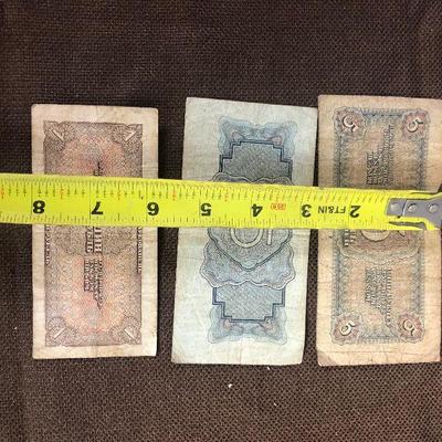 Lot # 127 3 - 1930's USSR Russian Bank Notes