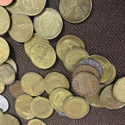Lot # 130 Giant Lot of Gaming Tokens Mostly Cabela's