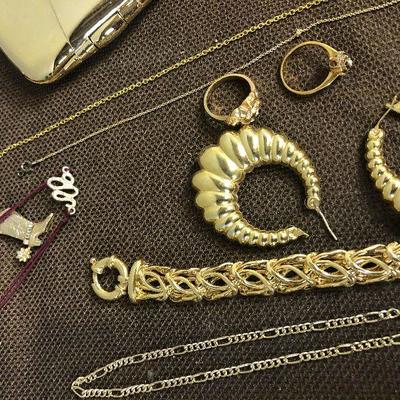 Lot #155  GOLD Tone Costume, LOT of ladies Jewelry 