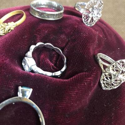 Lot # 157 Various Rings Ladies, Costume