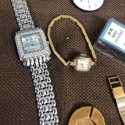 Lot # 169 Watch Lot: Watches, Parts and Pieces