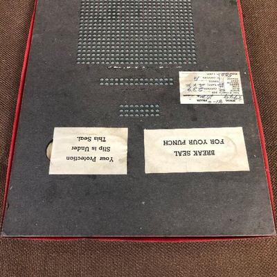 Lot # 179 Punch Board - Quarter "Dial me in - Radio Pot" 