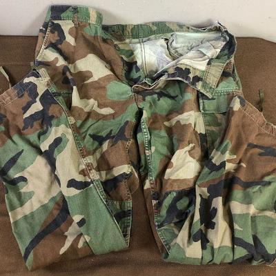 Lot # 193 Woodland Camo BDU Pants