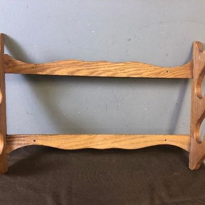 Lot # 209 Oak Gun Rack Wood
