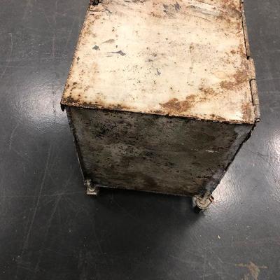 Lot # 211 Steel Rolling Tool Chest Lock Box