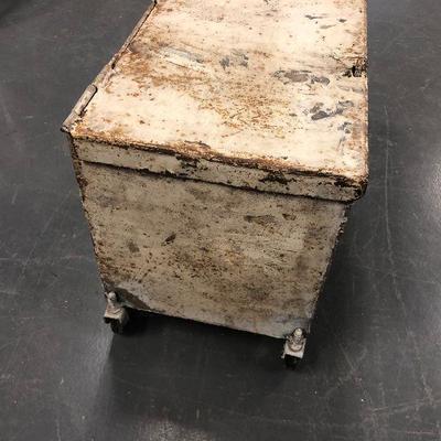 Lot # 211 Steel Rolling Tool Chest Lock Box