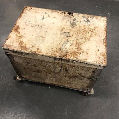 Lot # 211 Steel Rolling Tool Chest Lock Box