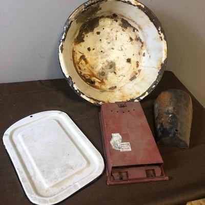 Lot # 216 Vintage Metal ware