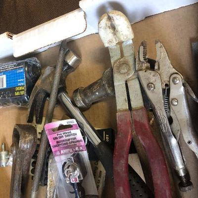 Lot # 220 Garage Lot: hammer, files, square etc.