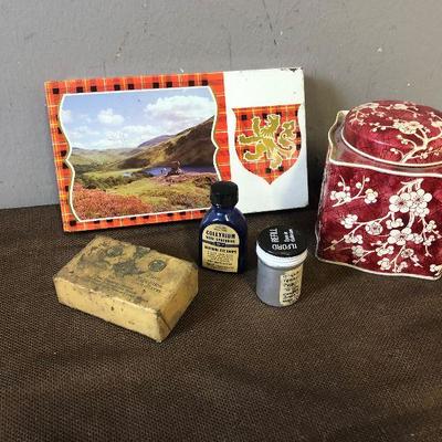 Lot #224 Vintage tins advertising 