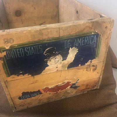 Lot # 237 Vintage Fruit Crate 