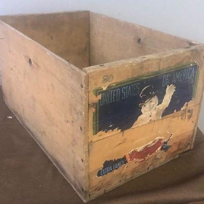 Lot # 237 Vintage Fruit Crate 