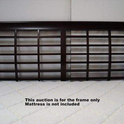 Lot 1003 - Queen Size Sleigh and Slat Bed Frame