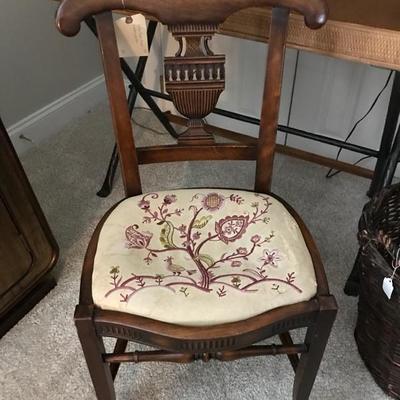 Antique Greek revival mahogany chair $220