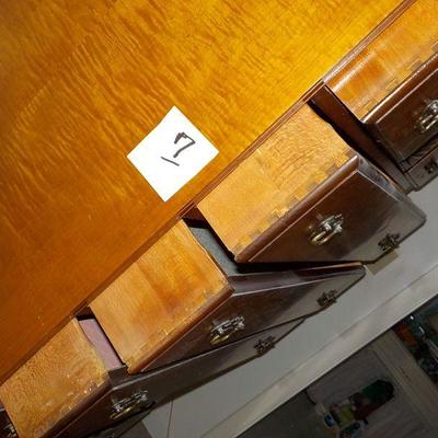 Wallace Nutting Design High Boy Chest/ double fan tiger maple.
