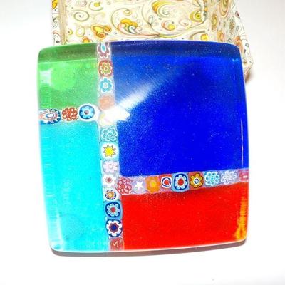Murano glass paper weight.