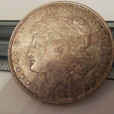 1921 Morgan Silver dollar.