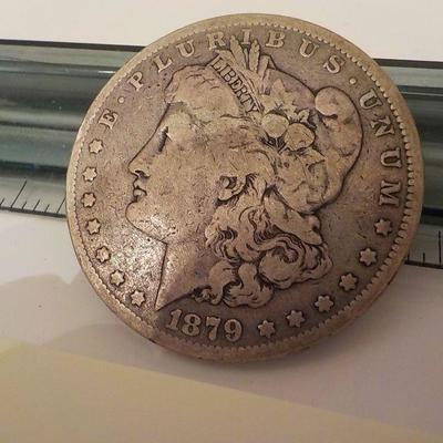 1879 Morgan Silver dollar.