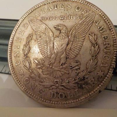 1921 Morgan silver dollar