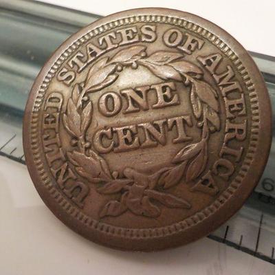 1847 Braided hair liberty cent.