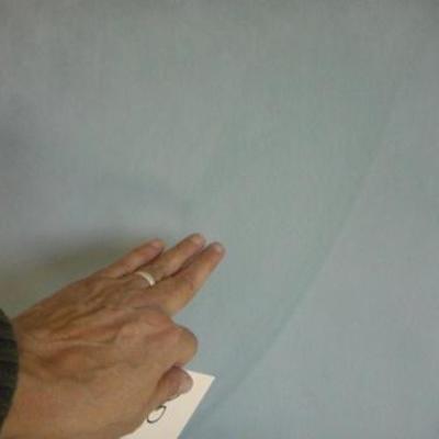 Lot 115 - Soft Dusty Blue Colored Suede Chair 