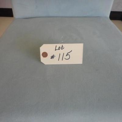 Lot 115 - Soft Dusty Blue Colored Suede Chair 