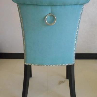 Lot 116 - Very Nice Sky Blue Colored Chair w/ Nailhead Trim