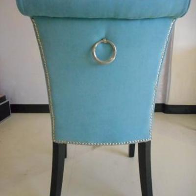 Lot 117 - Very Nice Sky Blue Colored Chair w/ Nailhead Trim