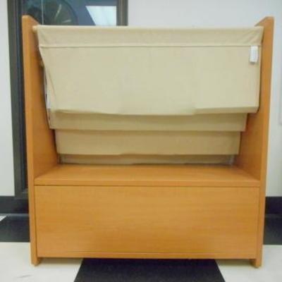 Lot 121 - Magazine or Book Rack with two cubby baskets + photography mags