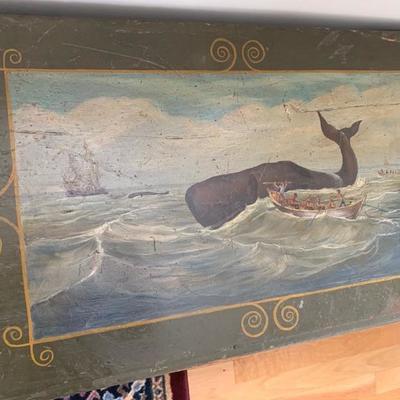 Antique 6 board blanket chest