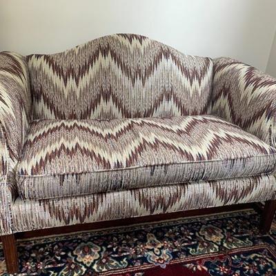 Upholstered loveseat