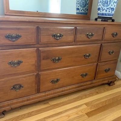 Vintage maple 10 drawer chest