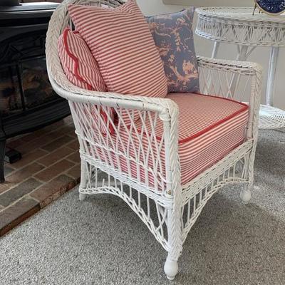 Antique wicker chair