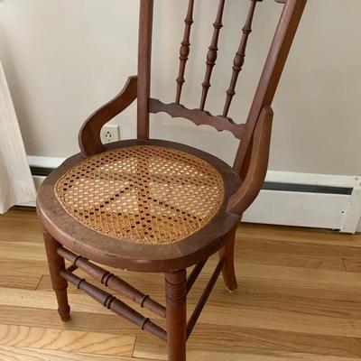 Side chair with pillow