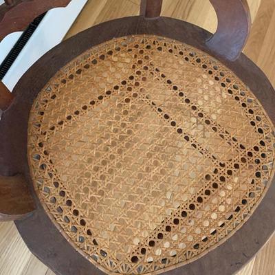 Side chair with pillow